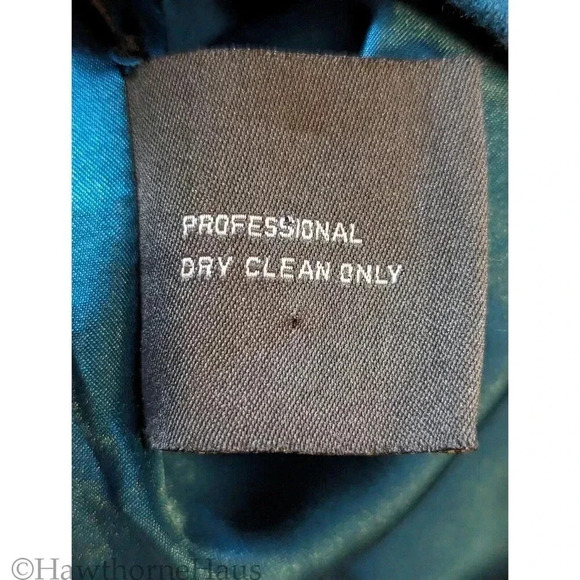 KENNETH COLE Reaction Peacock Blue Peacoat Size 4 Double Breasted Pockets - Picture 9 of 9